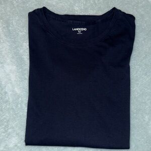 Lands' End Women’s Navy Blue Short Sleeve Tee